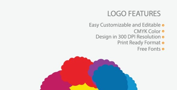 Шаблон логотипа на тему графика