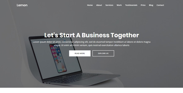 Business Landing Page Template