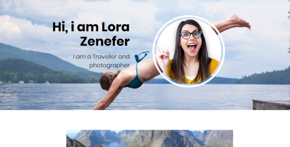 lora personal blog bootstrap website template