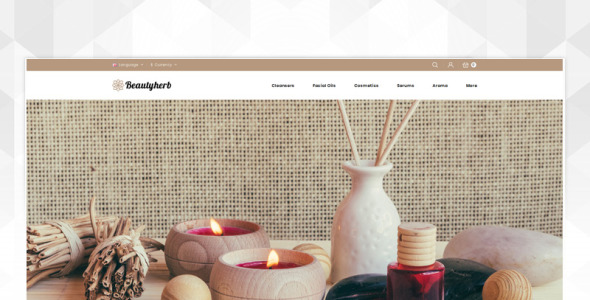 шаблон opencart магазина красоты