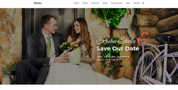 PSD шаблон на тему свадебный альбом