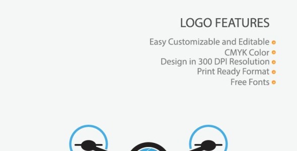 Шаблон логотипа на тему графика