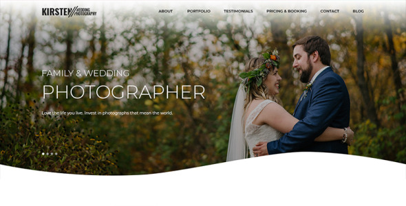 PSD шаблон на тему фотограф