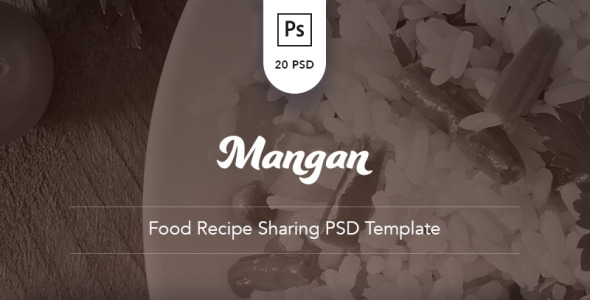 PSD шаблон на тему еда и ресторан