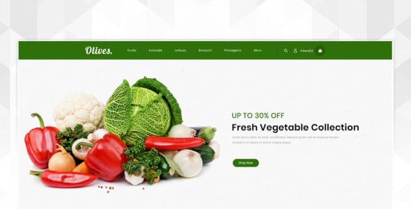 шаблон opencart органического магазина