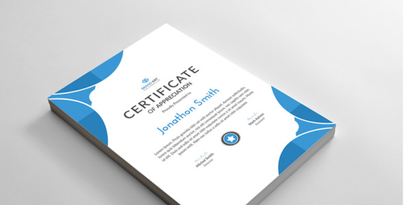 Шаблон сертификата на тему графика