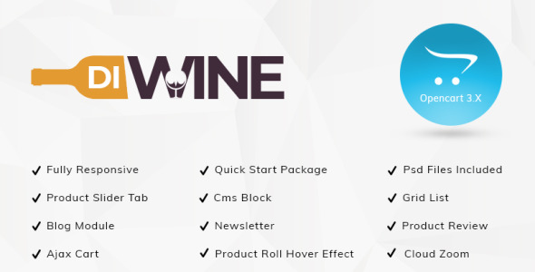 шаблон opencart винного магазина