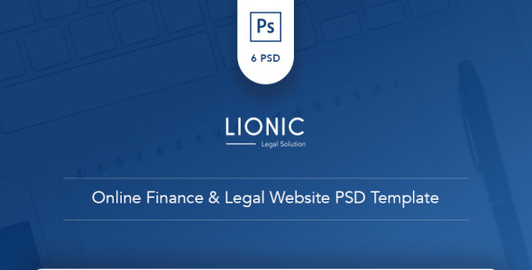 PSD шаблон на тему финансы