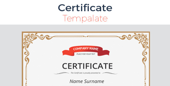 Шаблон сертификата на тему графика