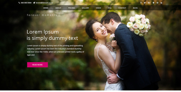 PSD шаблон на тему дизайн и фотография