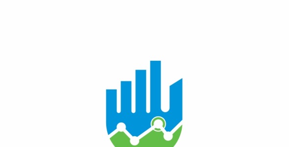 Шаблон логотипа на тему графика