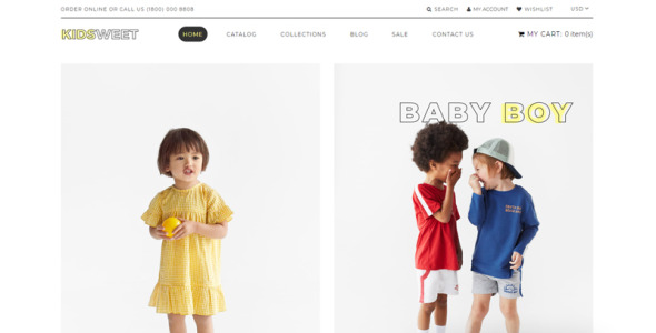 kids fash ion clean shopify theme