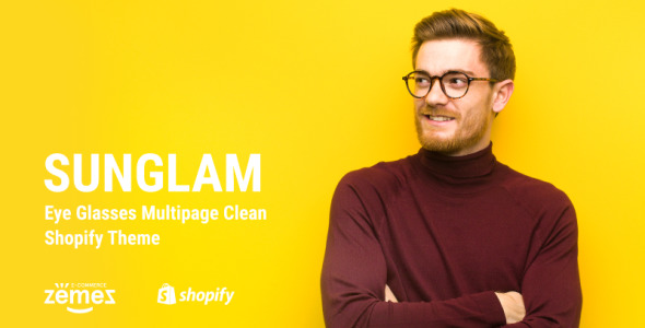 очки для глаз многостраничная чистая тема shopify