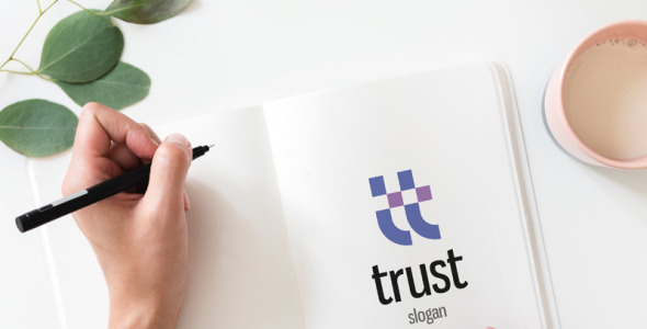 Шаблон логотипа на тему графика