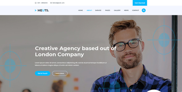 PSD шаблон на тему информационные технологии