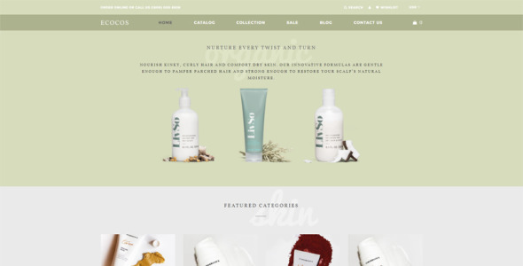 магазин косметики ecommerce modern shopify theme