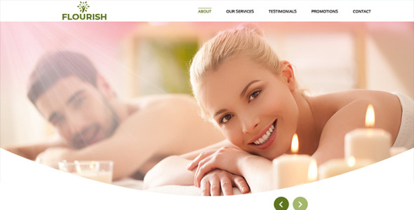 PSD шаблон на тему товары для спа