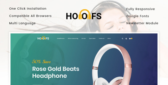 шаблон opencart для магазина наушников