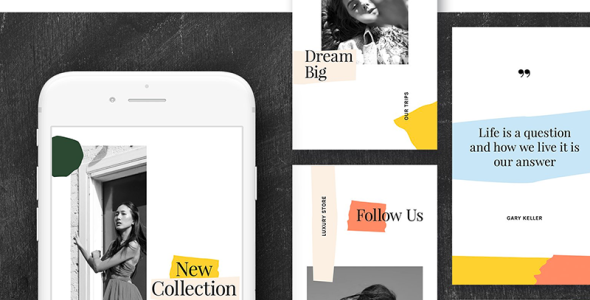 Шаблон для соцсетей на тему графика