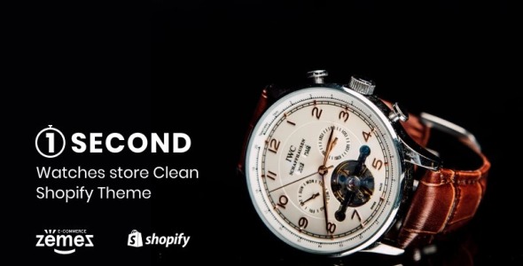 магазин часов электронная коммерция чистая тема shopify