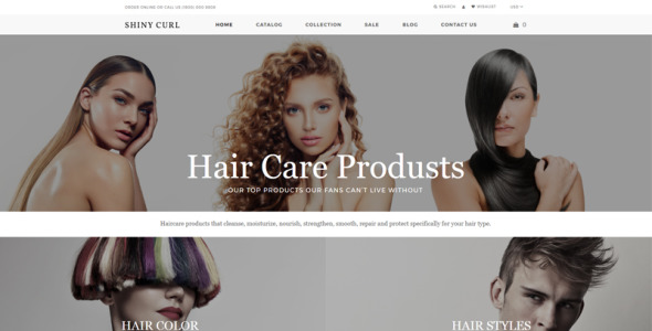 коммерция современная тема shopify