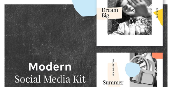 Шаблон для соцсетей на тему графика