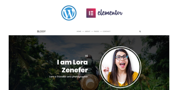 личный блог отзывчивая тема wordpress elementor