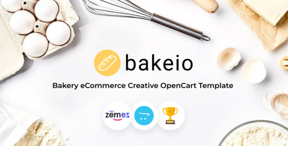 пекарня электронная коммерция креативный шаблон opencart