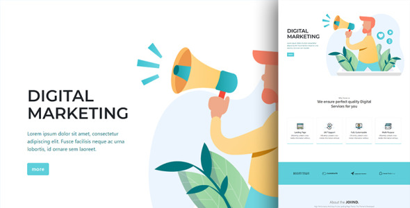 универсальный современный шаблон начальной загрузки целевой страницы