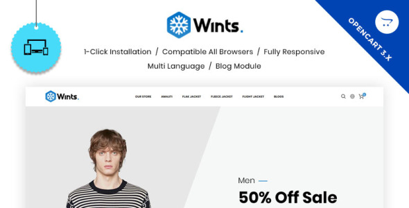 шаблон модного магазина opencart