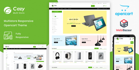 шаблон opencart торгового центра