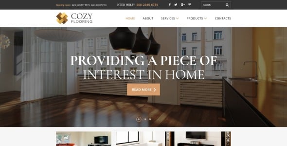 напольные материалы отзывчивый современный html шаблон сайта