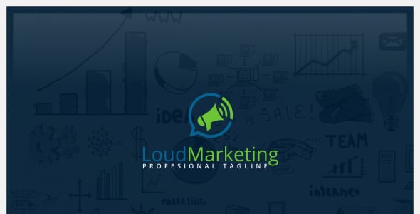 Шаблон логотипа на тему графика