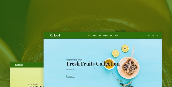 тема органической еды shopify