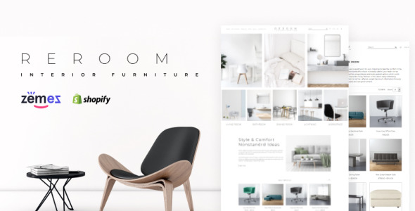 мебель многостраничная минималистичная тема shopify