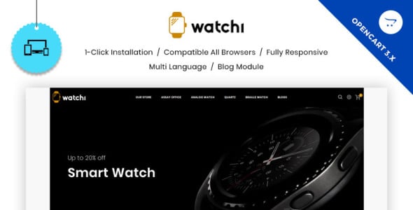The Watch Store OpenCart Template