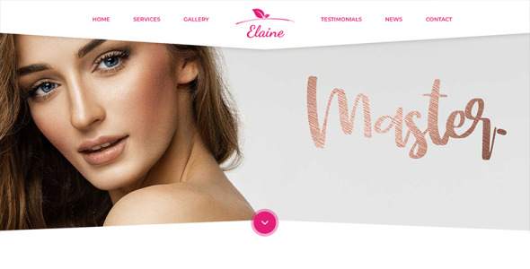 PSD шаблон на тему красота