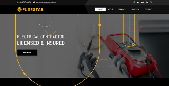 PSD шаблон на тему магазин электроники