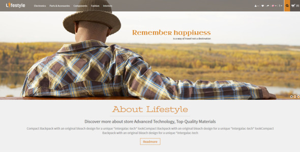 шаблон магазина модных аксессуаров opencart