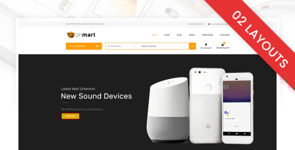 тема многоцелевого магазина woocommerce