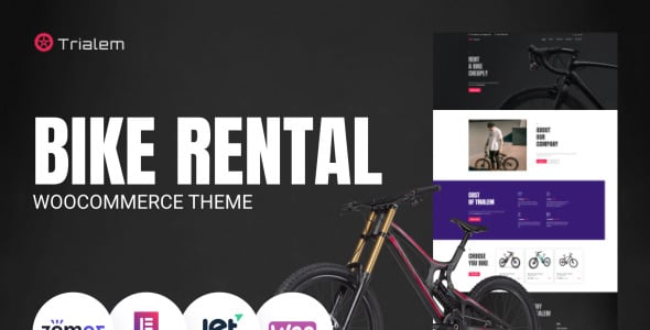 прокат велосипедов многофункциональная современная тема wordpress elementor