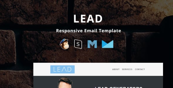 корпоративный отзывчивый шаблон информационного бюллетеня