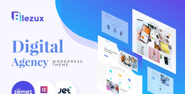 цифровая многоцелевая современная тема wordpress elementor