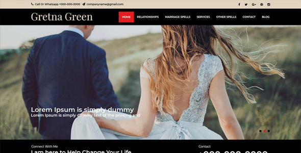 PSD шаблон на тему фотограф