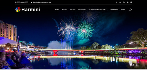 PSD шаблон на тему фотограф