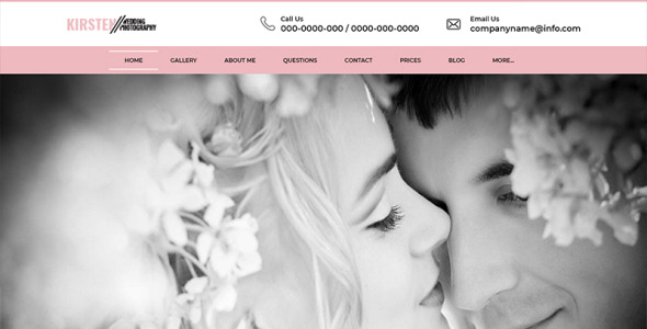 PSD шаблон на тему фотограф