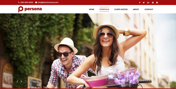 PSD шаблон на тему фотограф