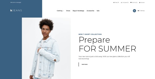 commerce modern opencart шаблон