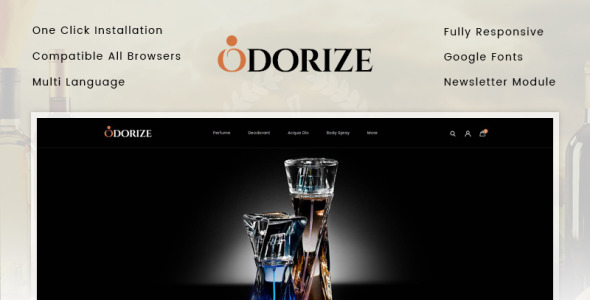 odorize парфюмерный магазин шаблон opencart