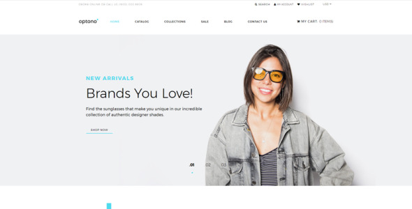 очки для глаз многостраничная чистая тема shopify